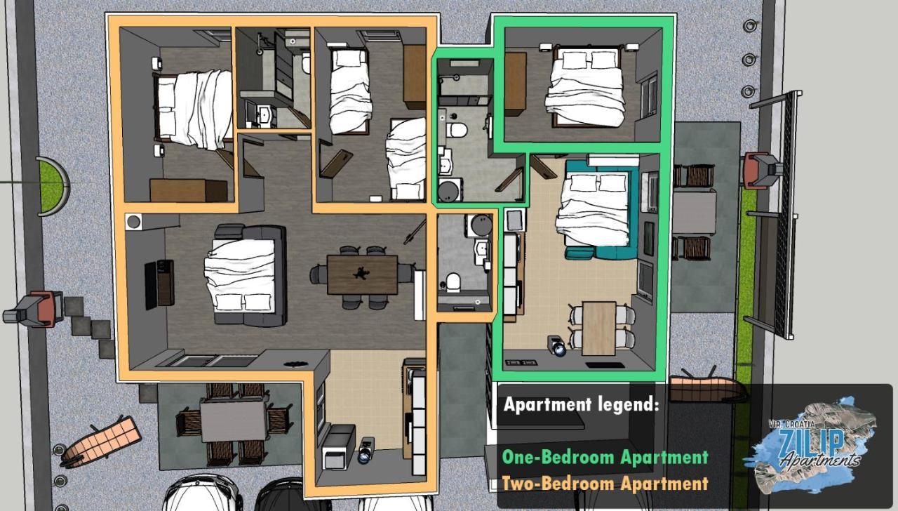 Zilip Apartments Vir Luaran gambar